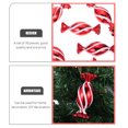 thumbnail image 4 of EeaseCA 30PCS Xmas Red Candy Shape Pendant Christmas Scene Layout Red Candy Pendant, 4 of 8