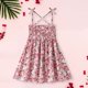 thumbnail image 1 of Vestido de verano sin mangas con tirantes para niñas pequeñas, estampado gráfico, Herrnalise, liquidación por menos de 5, 1 of 8