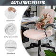 thumbnail image 6 of Renewold Office Chair Cover for Armrest Chairs Stretch Desk Computer Chair Slipcover Removable Non-slip High Back Chair Cover for Easter Home Decor, Retro Easter Bunny Floral Pink, L, 6 of 7