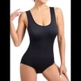 thumbnail image 3 of Body Sin Mangas para Mujer, Control de Abdomen, Corte Entallado, Sin Mangas, Cuello Redondo. Negro M, 3 of 5