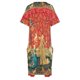thumbnail image 4 of Vestido de vendaje con bolsillo suelto para mujer traje de festival flores de fantasía rojo verde animales gusto de dama y io, 4 of 6