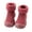 Wine, variant on Kid Slippers Slippers for Boys Solid Warm Knit Soft Sole Rubber Shoes Sock Slipper Stocking Soft Baby Boy Slippers (, 26)
