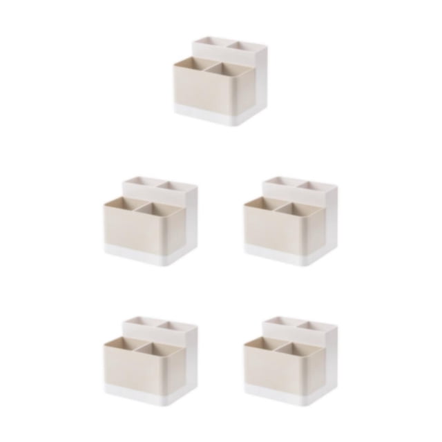 Wosthever Caja de almacenamiento fabricada en ABS para cosméticos, portalápices sin BPA e inodoro, papelería, maquillajes, albaricoque Type2 NO2