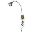 thumbnail image 2 of Cal Lighting 3.5" LED Gooseneck Durable Metal Wall Reading Lamp in Silver, 2 of 2