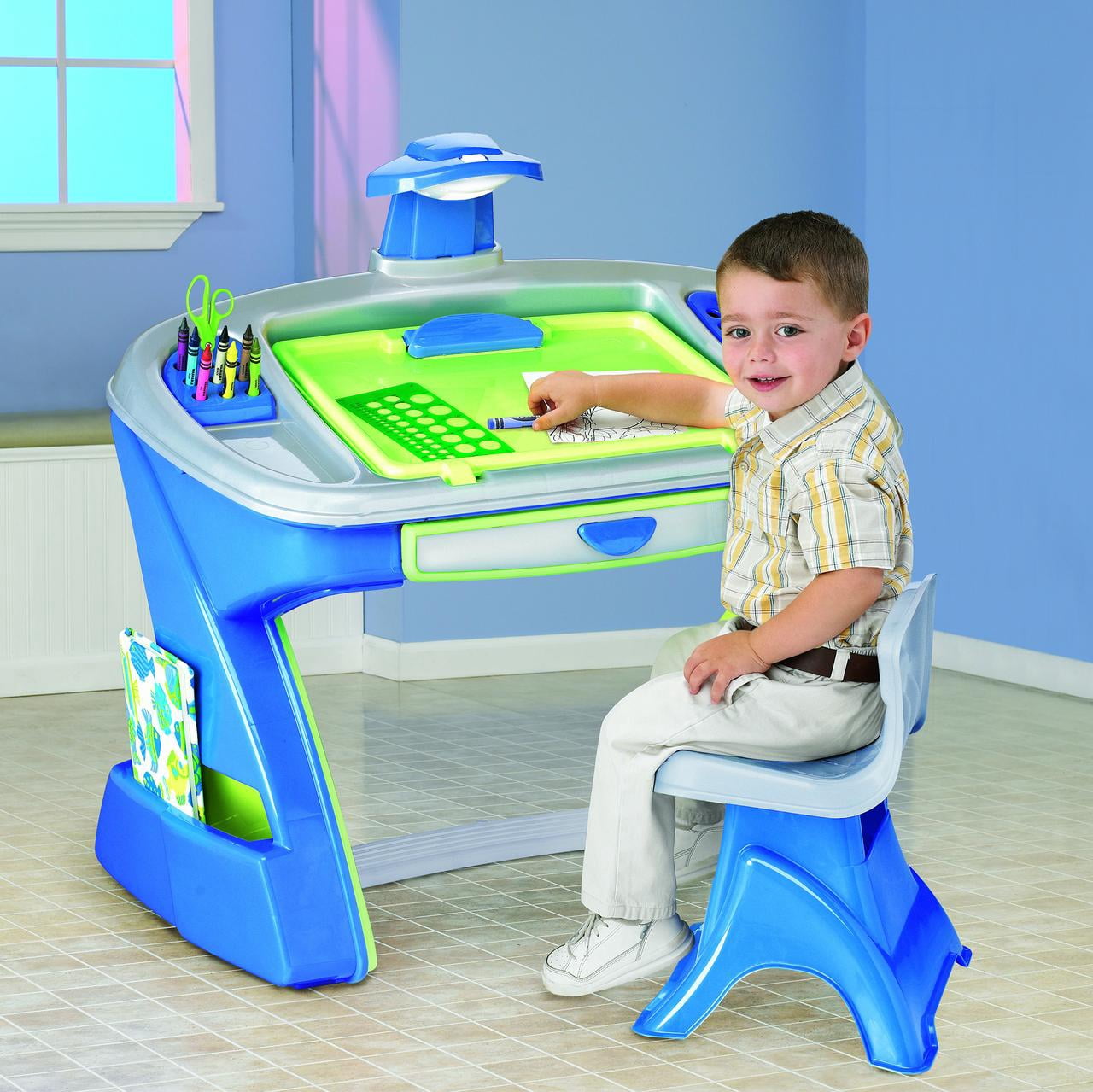 American Plastic Toys Art Creativity Desk and Easel Set for Kids