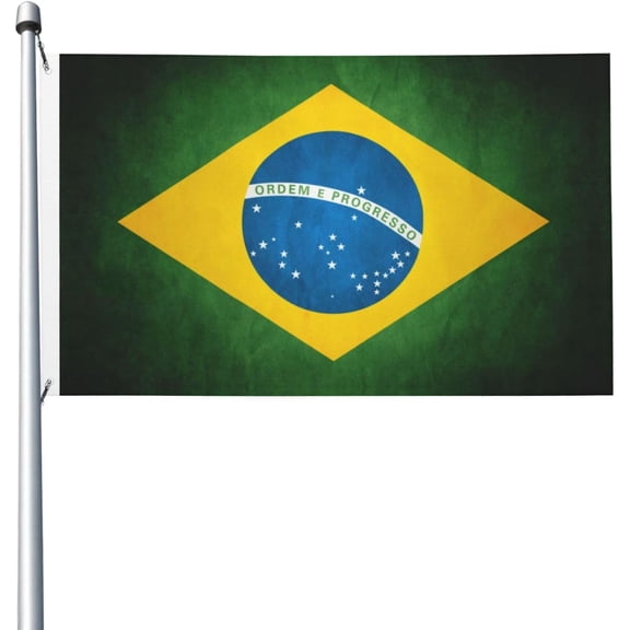 Brazil Flag Flag 3x5 Outdoor Double Sided Flag Banner For Outside With 2 Brass Grommets Patio Lawn Decor Flags
