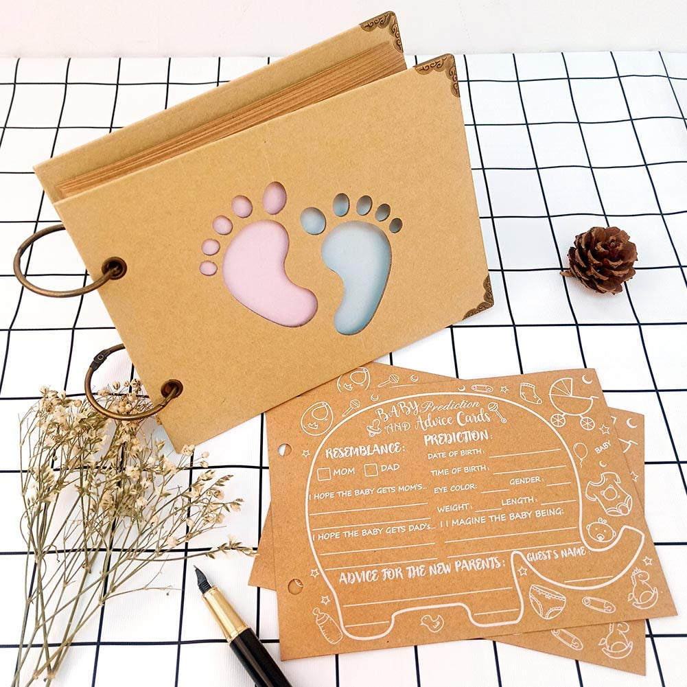 40Pcs Advice Cards Baby Baby Prediction Cards for Shower Baby Reveal Games, Baby Shower Games Elephant New Parent Message Advice Book for Gender Reveal Game Party, Kraft Paper Collection - Walmart.com