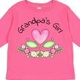 thumbnail image 4 of Inktastic Grandpa's Girl Heart Flowers Girls Long Sleeve Toddler T-Shirt, 4 of 5
