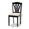 thumbnail image 3 of Bowery Hill Upholstered and Brown Finished Wood 2-Piece Dining Chair Set, 3 of 7