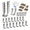 2" x 8" Joist Hangers - 25 pcs, variant on 25 Pack 2x10 Joist Hangers With Screws Galvanized Face Mount Rafter Brackets For Wood Hurricane Ties Rafters And Deck Connectors