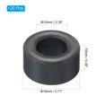 thumbnail image 2 of Unique Bargains Noyau de Toroid en Ferrite, Noyau de Toroid 0,7 Pieds Odx0,4 Pieds Idx0,4 Pieds H, Noir 20 Pack, 2 of 5