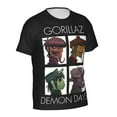 thumbnail image 3 of Gorillaz Men's Short-Sleeve T-Shirt Summer Casual Tee Top Breathable Crewneck T-Shirt Medium, 3 of 7