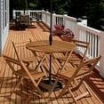 thumbnail image 5 of Furinno FG19018F Tioman Extérieur Nation Bois Dur Table Pliante Ronde avec Trou de Parapluie, 5 of 5