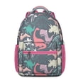 thumbnail image 1 of Cute Baby Dinosaur Pattern Backpack – Artistic Cartoon Dino Print Schoolbag with Planets, Forest, and Star Design, 1 of 5