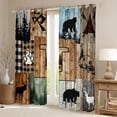thumbnail image 2 of Erosebridal Boys Camper Gifts Blackout Curtains Set of 2 (52x84 Each),Happy Camping Theme Window Curtains For Camping Lover, 2 of 7