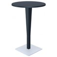 thumbnail image 1 of Siesta ISP886-DG 27.5 in. Riva Werzalit Haut Rond Barre Hauteur Table&44; Gris Foncé, 1 of 1