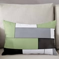 thumbnail image 3 of Sage Green Grey Throw Pillow Cover 12 x 20 Inch Decorative Pillow Cover Modern Green Geometric Lumbar Pillowcase Seasonal Rectangle Cushion Case for Couch Sofa Bed Living Room, 3 of 7