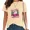 A-Apricot, variant on Women's America Believe Again Bald Eagle Graphic Tee Vintage Patriotic Floral Top for Daily Outfit Grey, M