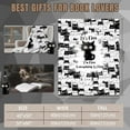 thumbnail image 5 of Black Cat Gifts, Cat Gifts for Cat Lovers, I'm Fine Everything is Fine Black Cat Blanket , Cat Themed Gifts, Cat Lovers Gifts for Women Halloween Black Cat Decor Flannel Blanket for Bed Sofa, 5 of 7