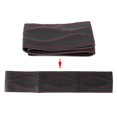 thumbnail image 3 of Steering Wheel Cover Leather Steering Wheel Covers Sport Steering Wheel Wrap 38cm/15in Leather Steering Wheel Wrap Cover Hand Stitching Embossing With Needle And Thread Universal, 3 of 8