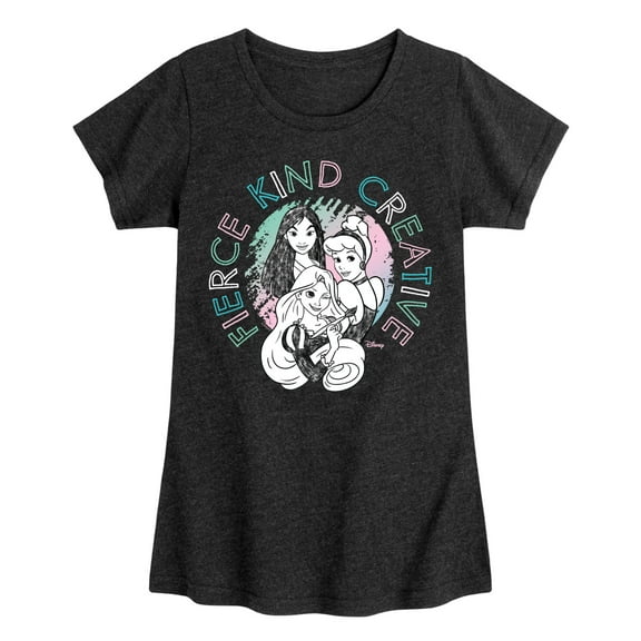 Disney - Fierce Kind Creative - Toddler & Youth Girls Short Sleeve Graphic T-Shirt