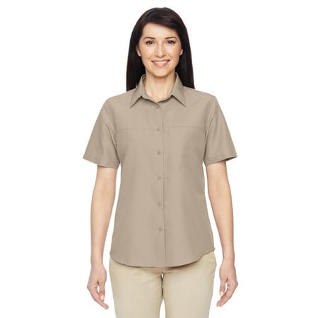 Harriton Chemise à Manches Courtes Performance pour Femmes