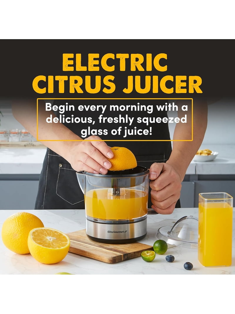 Elite Gourmet 24 oz Citrus Press Juicer, Black - Walmart.com