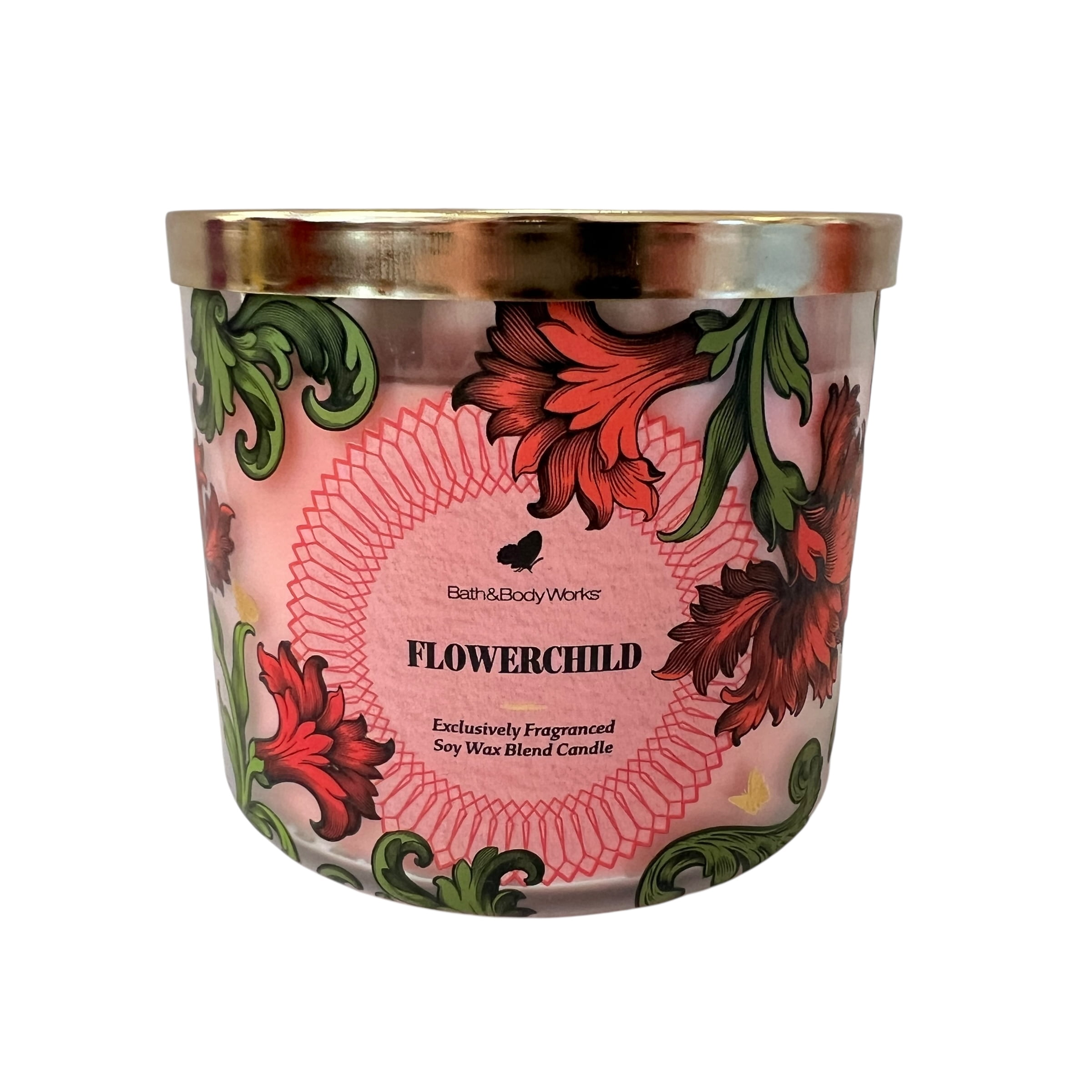 Bath & Body Works Flowerchild Scented 3 Wick Candle 14.5 oz