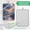 thumbnail image 6 of Yayeee Pot Holders Kitchen Heat Resistant with Pocket 7"x9.8" Cotton Oven Cooking Hot Pads, Ethereal Mountain, 6 of 7