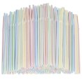 thumbnail image 1 of 600 pajitas flexibles reutilizables de colores para niños y adultos, con rayas multicolores (s202412246), 1 of 3
