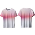 thumbnail image 6 of Fnnxeal Mens T-Shirts Short Sleeve Casual Crew Neck Print Summer Pink Shirts for Men Size XL, 6 of 6
