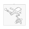 Genuine OE Nissan Master Cylinder - D6010-3BA5B