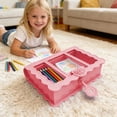thumbnail image 3 of Book Storage Box Exquisitely Carved Desktop Decorative Storage Organizer for Home Desk Use, 3 of 9