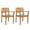 Teak, variant on GZXS Classic Outdoor Dining Chair Set of 2, Solid Acacia Wood Armchairs with Slatted Back and Seat, Rustic Patio Seating for Porch or Backyard (Teak)