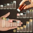 thumbnail image 2 of U8MO 5~22ml Glass Vial Jars Transparent Bung Test Tube Bottle Crafts With Lid-8# 7ml, 2 of 6