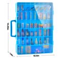 thumbnail image 6 of Case for Mini Brands Toys Series 1 2 3 Mystery Capsule Real Miniature Collectible Kit, Storage Organizer Holder for Mini Mart Collection (Box Only) Blue, 6 of 7