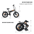 COLORWAY 750W Electric Bike for Adults , 20X4.0" Electric Bicycles with
