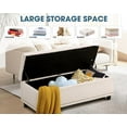 thumbnail image 7 of Grepatio 51" Ottoman Storage Benches, 30 Gallons End of Bed Storage Bench, Large Rectangular Storage Ottoman, Button-Tufted Ottoman with Storage for Living Room Bedroom, Foot of Bed (Beige), 7 of 7