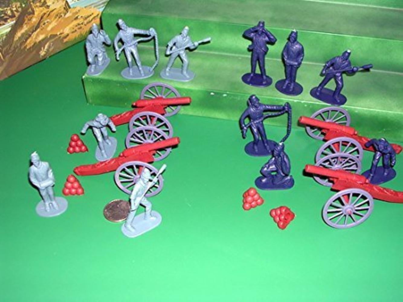 20 piece Civil War Artillery Playset includes 132 Figures and Cannon