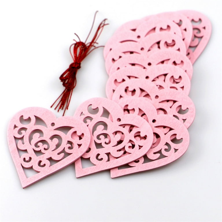 Wooden Heart Ornaments