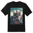 thumbnail image 2 of Plus Size Shirt for Women Black Tops for Women Short Sleeves Shirt for Women Castle (84） T Shirt Crewneck Shirt for Women XL, 2 of 5