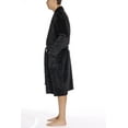 thumbnail image 2 of 46901-BLK-M #FollowMe Velour Robe / Robes for Men (Black, Small), 2 of 2