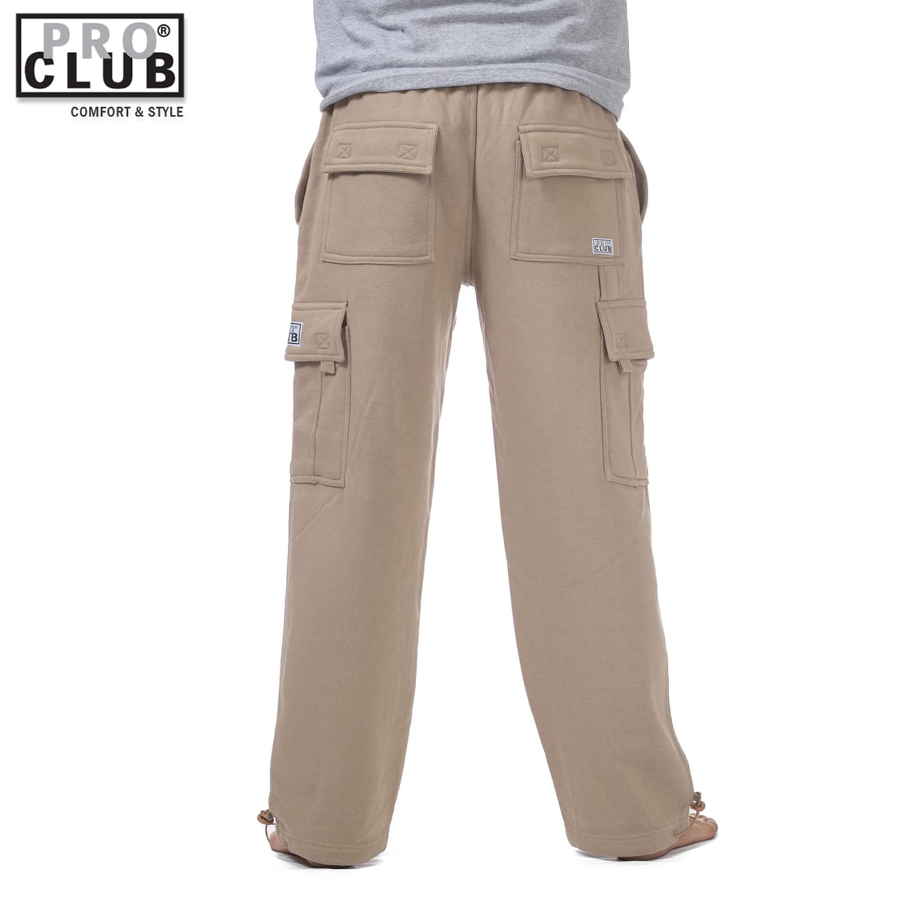 pro club men's heavyweight fleece cargo pants