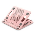 thumbnail image 1 of Langgg Support de Tablette en Plastique Ergonomique Pliable Dissipation de Chaleur Rotation Angle Réglable Charge de Poids 15kg Rose, 1 of 8
