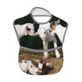 thumbnail image 2 of Bingfone Mess-Proof Baby Bib - Waterproof Bib For Baby Boy Or Girl With Food Catcher Pocket, Unisex-Cute Goat Baby, 2 of 8