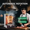 thumbnail image 4 of Electric Shawarma Machine, 3000W Doner Kebab Machine Shawarma Grill Machine, Vertical Rotating Countertop Rotisserie Oven for 5-13 Lbs Meat, Vertical Broiler Shawarma Gyro Meat Cooker Machine, 4 of 6