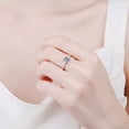 thumbnail image 5 of Sparkling Single 1 Carat Moissanite Rings for Women - 925 Sterling Silver Wedding Band Ring & Engagement Jewelry Gift, 5 of 6
