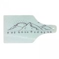 thumbnail image 1 of Saying Cutting Board, Its a Day Sunset Between Huge Mountains Unpainted Illustration, Decorative Tempered Glass Cutting and Serving Board, in 3 Sizes, by Ambesonne, 1 of 2