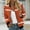 Orange, variant on WXLWZYWL Womens Tops,Fall Clothes,Winter Women's Fall Cropped Jackets Dressy Trendy Quilted Bomber Jackets Long Sleeve Striped Zip Up Coats Lightweight Fall Outerwear