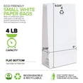thumbnail image 3 of Bolsas de papel Stock Your Home Kraft, color blanco, 4 libras (1,8 kg), 500 unidades, 3 of 7